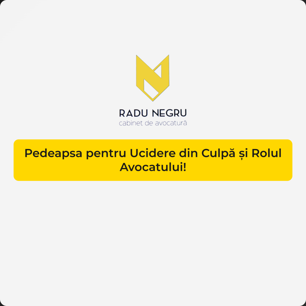 Pedeapsa pentru Ucidere din Culpa si Rolul Avocatului