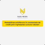 Restabilirea echilibrului în contractele de credit prin înghețarea cursului valutar!